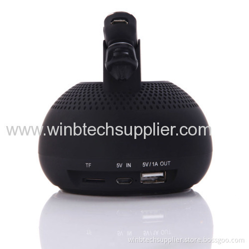 2014 Best Sale Hands-free Portable Bluetooth Speaker With Tf Card Power Bank 